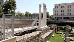 Bulgaria, Plovdiv - Roman Odeon Stock Footage