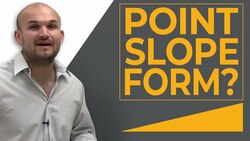 What is point slope form and where does it come from Instructional Video