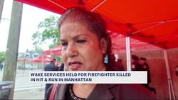 Wake services held for Bronx firefighter killed in hit-and-run News Clip