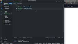Next.js from Development to Deployment - Blog Post Markdown Files Instructional Video