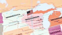 Wisconsin from USA States Stock Footage