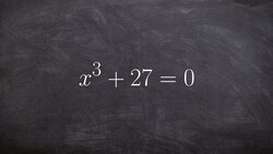 Finding the zeros by factoring using the difference of two cubes Instructional Video