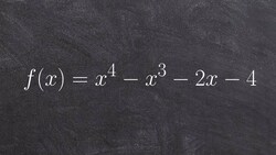 Learn How to Synthetically Divide Twice to Find All the Zeros of the Polynomial Instructional Video