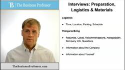 Interviews - Preparing, Logistics, and What to Bring Instructional Video