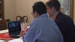 AI program helps man with speech impairment host his own talk show News Clip