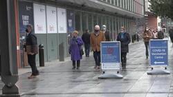 Footfall at Birmingham mass vaccination clinic News Clip