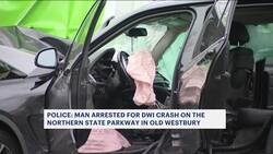 Nassau PD: Driver injured in Northen State Parkway crash charged with DWI News Clip