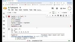 Python Lesson 10: Tuple Instructional Video