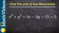 Find the center and radius of a circle with completing the square Instructional Video