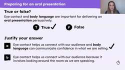 Presenting a persuasive advert Instructional Video