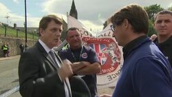 UKIP leader Gerard Batten joins a far right rally in Sunderland News Clip