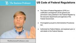 US Code of Federal Regulations Instructional Video