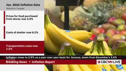 Canadian inflation slows to 2.9% in January, down from 3.4% News Clip