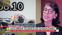 Ahmedabad Plane Crash: Lone Survivor Walks After Jumping From Crashed Boeing News Clip