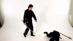 How to Do a Diagonal Katana Block in Sword Fighting Instructional Video