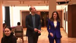 Prince William visiting BAFTA new HQ News Clip