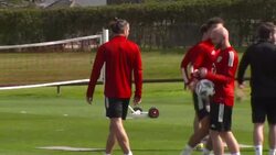 Wales National Team training for the UEFA Nations League News Clip