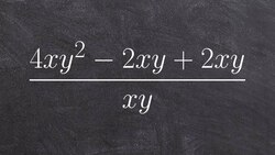 Dividing a polynomial by a monomial Instructional Video