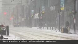 Central Canada buffeted by winter weather bomb News Clip