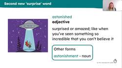 Rich vocabulary associated with surprise Instructional Video