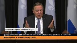 Quebec announces $1B recruitment drive to find 4,000 nurses News Clip