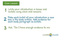 Organizing Evidence for an Argumentative Essay Instructional Video