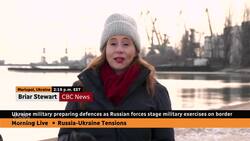 Ukraine is shoring up its defences as Russia conducts live fire drills near its border News Clip