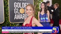 Fiji Water Girl Says Her Golden Globes Photobombs Were All in a Day's Work News Clip