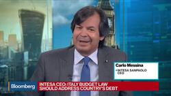 Intesa CEO on Italian Economy, Asset Management, Trade News Clip