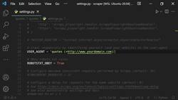 Web Scraping Tutorial with Scrapy and Python for Beginners - User Agents with Scrapy Instructional Video