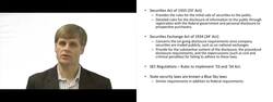 Major Federal Securities Laws - Explained Instructional Video