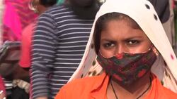 CLEAN : Fears of virus surge as Diwali shoppers crowd markets News Clip