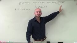 Solving a quadratic by applying the quadratic formula Instructional Video