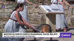 Winter Olympics Dress Rehearsal Delayed By Weather, Protesters News Clip