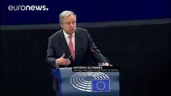 Guterres says success of UN depends on strong and united Europe News Clip