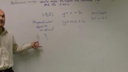 Find the line perpendicular to a line through a given point Instructional Video