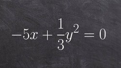 Graph a horizontal parabola when the distance to the focus is a fraction Instructional Video