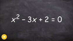 Solving a quadratic equation by factoring Instructional Video
