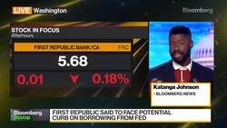 First Republic Said to Face Potential Fed Borrowing Curb News Clip