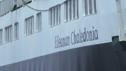 Caledonian Isles car ferry at port News Clip