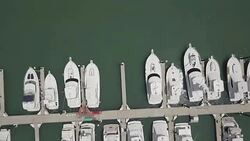 Panama, Amador strip views Stock Footage