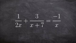 Solving a rational Equation Instructional Video