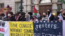 Three arrested as Pro-Palestine protesters blockade entrance to Government department News Clip