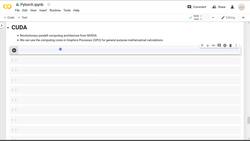 Deep Learning - Computer Vision for Beginners Using PyTorch - What Is CUDA Instructional Video
