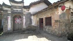 Buildings and lifestyles in Yiqian Old town, Guangchang County Stock Footage