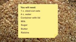 How to Make Oatmeal Instructional Video