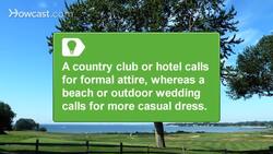 How to Dress for a Wedding Instructional Video