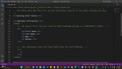 The Art of Doing - Web Development for Beginners - Organizing Text with Tables Instructional Video