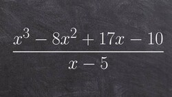 Dividing two polynomials using long division step by step Instructional Video