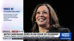 Trump uses interview on economics to promote tariffs on foreign goods News Clip